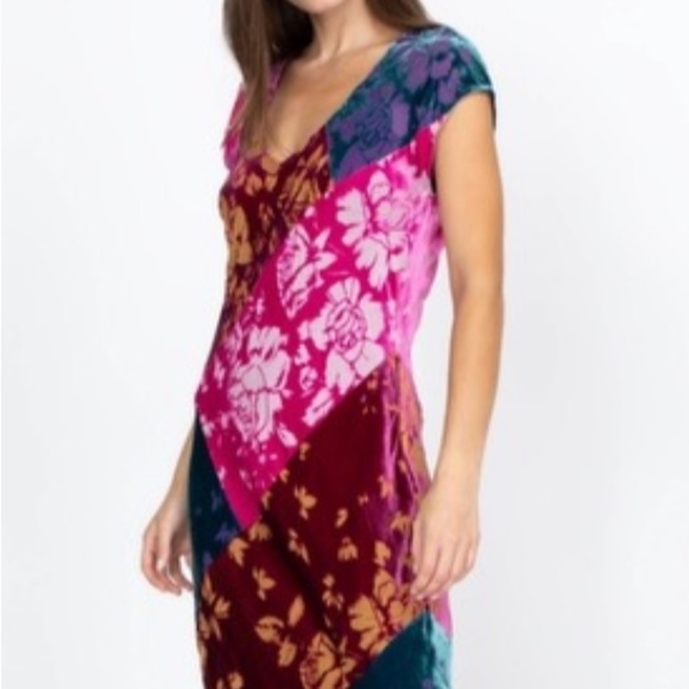 Johnny Was velvet  burnout Solstice Maxi Dress NWT (oversized) - Picture 6 of 12